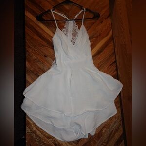 Windsor White Lace Mini Dress